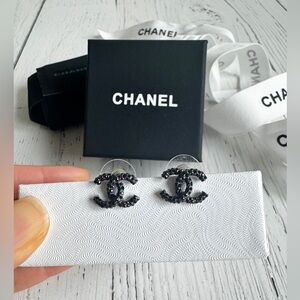 CHANEL Iconic CC Stud Earrings